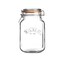 Kilner Square Clip Top Jar for Canning and Food Storage, 51 Ounce
